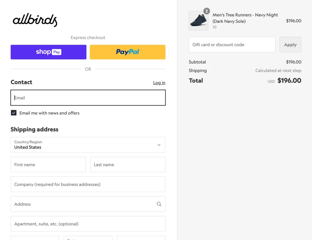 multiple payment options in cart